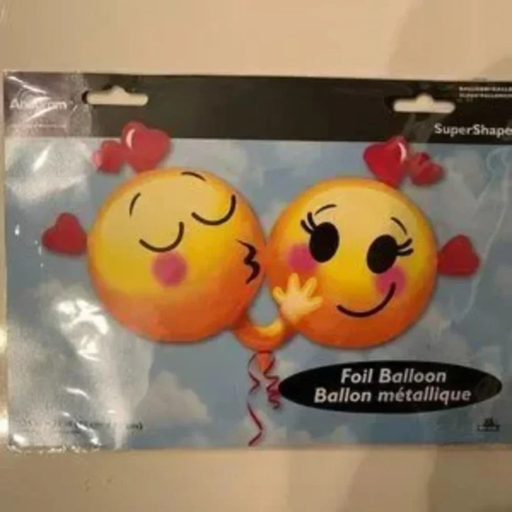 Balloons - Large Mylar Balloons (Set of 6)‎ (XXOOs and Emojis) (new)